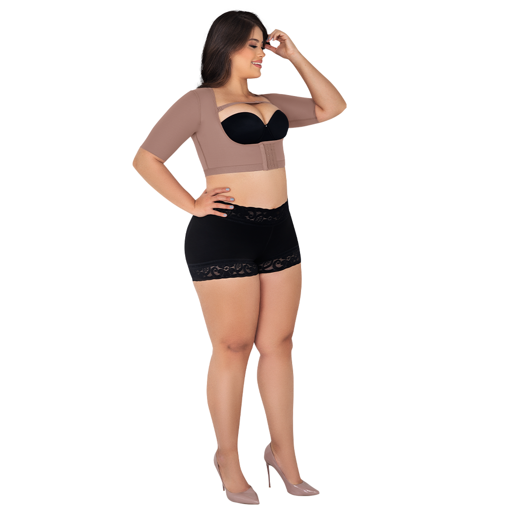 REF.12024 Open Bust Invisible Slim arm shaper long arm style